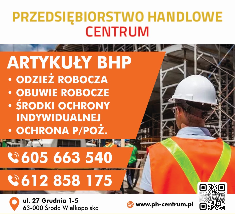 PRZEDSIĘBIORSTWO HANDLOWE "CENTRUM" - sprzęt BHP ŚRODA WIELKOPOLSKA sprzęt BHP ŚRODA WIELKOPOLSKA